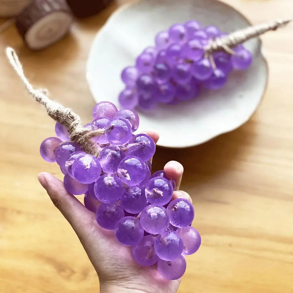 Soap - Grape Handmade Soap Natural DIY Crystal Soap Fruit Aroma Scented Soap Creative Gift For Home Fragrance