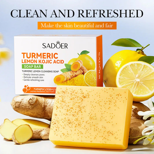 Soap - Turmeric Kojic Acid Lemon Essential Oil Soap 100g