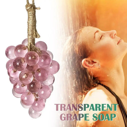 Soap - Grape Handmade Soap Natural DIY Crystal Soap Fruit Aroma Scented Soap Creative Gift For Home Fragrance