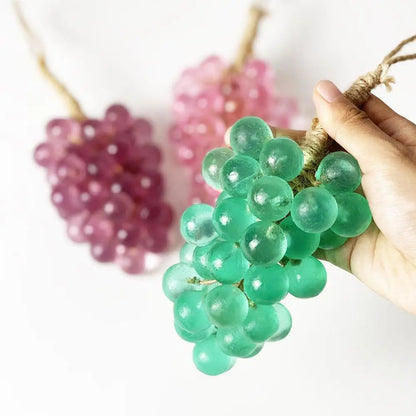 Soap - Grape Handmade Soap Natural DIY Crystal Soap Fruit Aroma Scented Soap Creative Gift For Home Fragrance