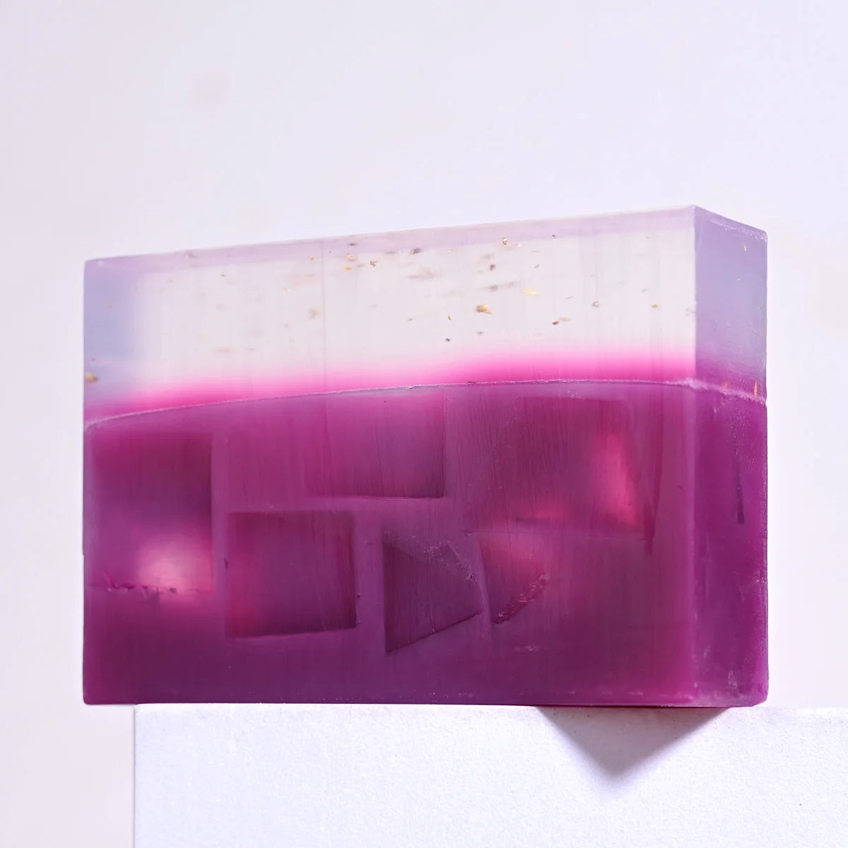 Soap - Fruit Cherry Aroma 150g Essential Oil Soap With Added 24K Gold Leaf Handmade Soap For Facial Cleansing