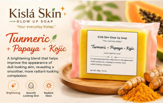 Soap - Turmeric Papaya Kojic Soap  Kisla Skin 100g