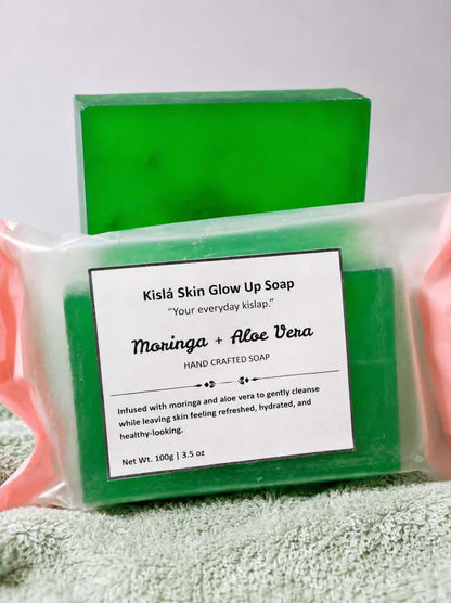 KislaSkin Moringa Aloe Vera Handmade Soap