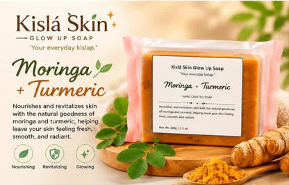 KislaSkin Turmeric Moringa Handmade Soap