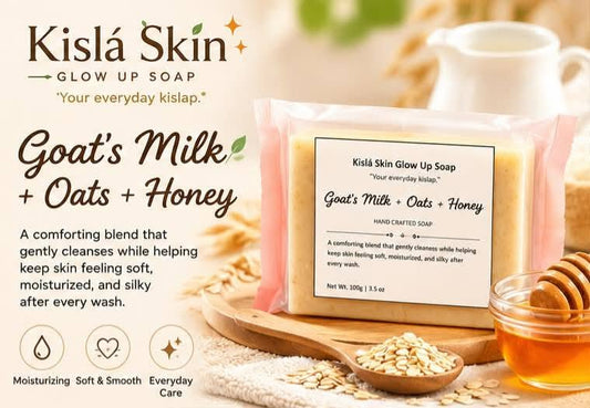 KislaSkin Goats Milk Oats Honey Handmade Soap